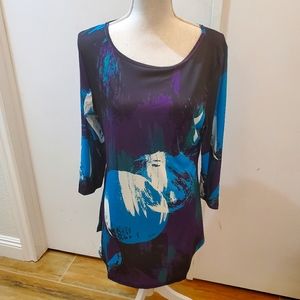 Lily by Firmiana Abstract Tunic Top NWT